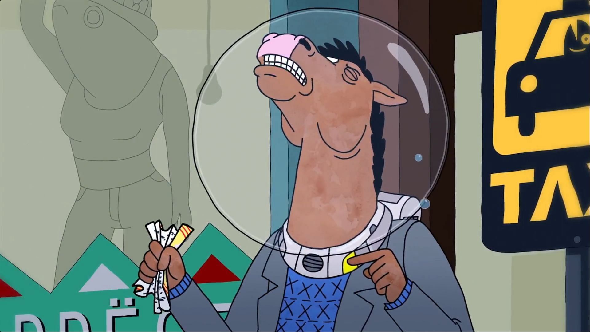 Realizing he could have spoken the entire time, BoJack screams in silent frustration, overwhelmed by regret and the cruel irony of his isolation. (Image via Netflix)